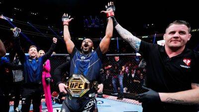 Jon Jones - Jon Jones submits Ciryl Gane to win UFC heavyweight title - espn.com -  Las Vegas