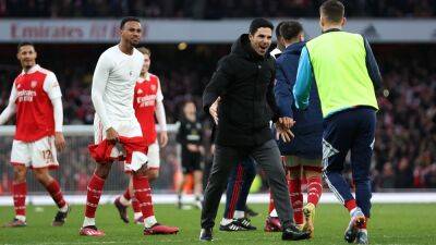 Reiss Nelson grabs Mikel Arteta with taking cameo