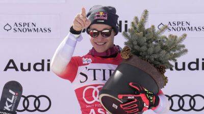 Marco Odermatt takes World Cup victory from Andreas Sander in Aspen to wrap up super-G crystal globe glory