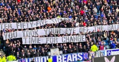 Michael Beale wants Rangers unity but insists fans are entitled to protest as he responds to Ibrox banner