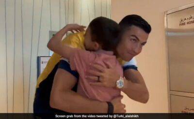 Watch: Cristiano Ronaldo Hugs Young Fan Who Lost His Father, Wins Hearts