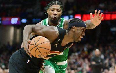 Jayson Tatum - Grant Williams - Donovan Mitchell - Evan Mobley - Robert Williams - Cavs sink Celtics in overtime, Sixers roll on - beinsports.com -  Boston - New York - county Cleveland - county Cavalier - county Williams -  Mitchell - county Lamar