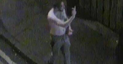 CCTV footage of topless man released after early-hours attack outside bar