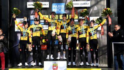 Tour De-France - Tadej Pogacar - Simon Yates - Jonas Vingegaard - Jumbo-Visma super squad win Stage 3 team time trial at Paris-Nice, Magnus Cort takes GC lead - eurosport.com - France - Austria - Uae - Slovenia