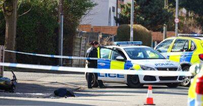 Neighbours heard man 'yelling for help' after smash between motorbike and van