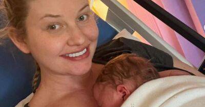 Love Island’s Amy Hart announces birth of baby boy with boyfriend Sam Rason in heartwarming post