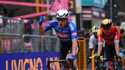 Mathieu Van - Filippo Ganna - Jasper Philipsen - Jasper Philipsen snatches stage 3 of Tirreno-Adriatico in Foligno after Mathieu van der Poel heroics - eurosport.com - France - Belgium - Denmark - Bahrain