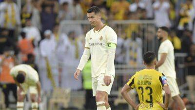 Cristiano Ronaldo frustrated as Al Nassr slip to defeat to Saudi Pro League title rivals Al Ittihad