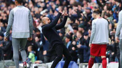 Pep Guardiola denies showing Liverpool lack of respect in goal celebration