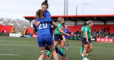 Women's Six Nations: France run in nine tries to thrash Ireland despite early red card