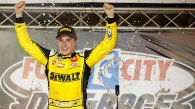 Chase Briscoe - Tyler Reddick - Christopher Bell - Ross Chastain - Ricky Stenhouse-Junior - Christopher Bell wins NASCAR Cup Series Dirt Race at Bristol Motor Speedway - nbcsports.com - county Dillon - county Lane - county Bell