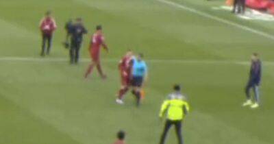 Andy Robertson Liverpool 'elbow' storm goes bizarro amid former Arsenal man's madcap linesman defence