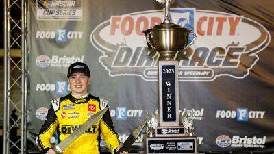 Christopher Bell uses dirt racing experience to pick up win at Bristol
