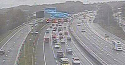 LIVE: Heavy motorway traffic as rain floods carriageways with lanes closed - latest updates