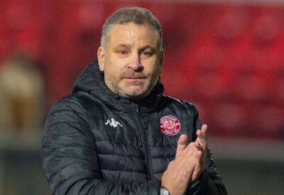 Chatham Town chairman-manager Kevin Hake reacts to their 2-0 Isthmian South East home win over Ramsgate in front of a record crowd which leaves them on the brink of winning the title