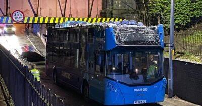 Evening News - Diamond North West issues update after bus hits bridge and rips off roof - manchestereveningnews.co.uk - Manchester - county Lane