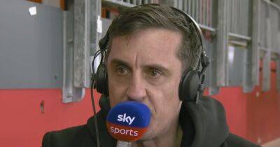 ‘Just edge it’ - Gary Neville casts Man City title verdict after Arsenal draw with Liverpool FC