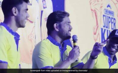 Watch - "No Talk On No Balls": After Captaincy Warning, Now MS Dhoni Trolls CSK Starlet - sports.ndtv.com - India -  Chennai