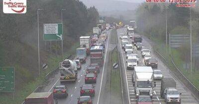 Heavy traffic after after crash on A48 between Cross Hands and Pont Abraham on M4 link road - live updates