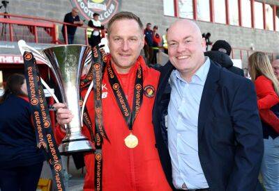National League South title triumph proves faith in Ebbsfleet United boss Dennis Kutrieb was justified, says proud chief executive Damian Irvine