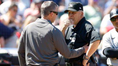 MLB ump Larry Vanover still in hospital after hit in head by throw