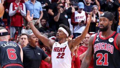 Butler, Heat come up big in clutch again to beat Bulls, advance as No. 8 seed