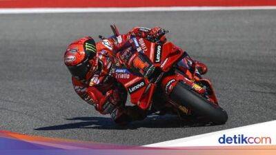 Alex Marquez - Fabio Quartararo - Francesco Bagnaia - Luca Marini - Bagnaia Kuasai FP3 MotoGP Amerika Serikat 2023 - sport.detik.com - state Texas