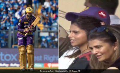 Cameron Green - Harry Brook - Brendon Maccullum - Venkatesh Iyer - Watch: Venkatesh Iyer's Special Century Celebration As Suhana Khan Cheers In Stands - sports.ndtv.com - India -  Kolkata -  Hyderabad