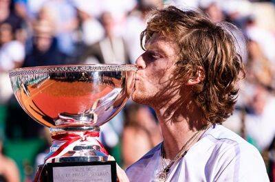 Jannik Sinner - Andrey Rublev - Holger Rune - Rublev rallies past Rune for first Masters title in Monte Carlo - news24.com - Russia - Ukraine - Denmark - Italy -  Moscow -  Paris