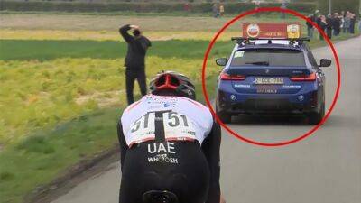 'Inexplicable' or 'nothing wrong'? Tadej Pogacar's car slip stream at Amstel Gold Race causes debate
