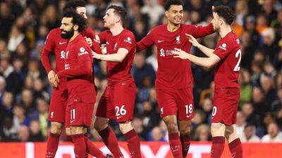 Darwin Núñez - Cody Gakpo - Luis Sinisterra - Leeds United 1-6 Liverpool: Mohamed Salah and Diogo Jota both score braces as Reds boost European hopes - eurosport.com