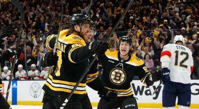 Patrice Bergeron - Brad Marchand - David Pastrnak - Matthew Tkachuk - Linus Ullmark - Stanley Cup Playoffs - Bruins win gritty Game 1 over Panthers on home ice - foxnews.com - Florida - county Rich - state Massachusets