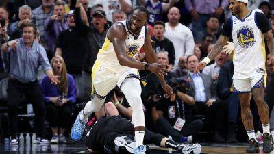 Warriors' Draymond Green suspended for Game 3 after stepping on Kings' Domantas Sabonis' chest