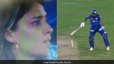 Watch: Ritika Sajdeh's Expression Says It All As Ishan Kishan's Powerful Shot Hits Rohit Sharma In SRH vs MI IPL 2023 Game