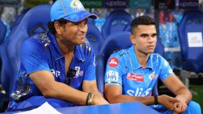 "Finally A Tendulkar...": Sachin Reacts As Son Arjun Takes First Indian Premier League Wicket