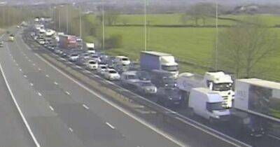 LIVE: Huge queues and HOUR delays on M6 with lanes closed off - latest updates