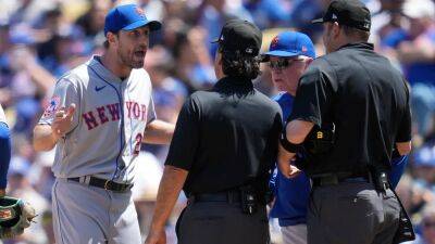 Ashley Landis - Cy Young - Philadelphia Phillies - Max Scherzer - Mets' Max Scherzer ejected after heated conversation during substance check - foxnews.com - Washington - New York -  New York - Los Angeles -  Los Angeles