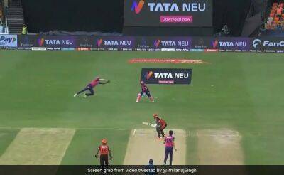 Jason Holder - Trent Boult - Sunrisers Hyderabad - Rajasthan Royals - Watch: Jason Holder Pulls Off Stunning Catch vs SRH, Leaves Commentators Stunned - sports.ndtv.com - India -  Hyderabad