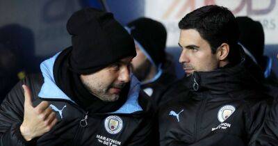 Man City boss Pep Guardiola told how he's helped Mikel Arteta and Arsenal in title race