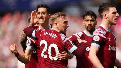 Romain Perraud - Romeo Lavia - Nayef Aguerd - West Ham United 1-0 Southampton: Nayef Aguerd goal helps Hammers win huge relegation scrap - eurosport.com - London - Morocco