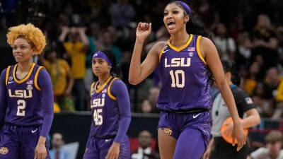 Caitlin Clark - Kim Mulkey - Maddie Meyer - Angel Reese - LSU survives Iowa's late charge to win first women's basketball national title - foxnews.com - Usa - state Texas - county Dallas - state Iowa - state South Carolina - county Clark