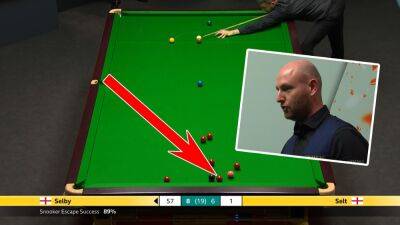 Mark Selby - Matthew Selt - World Snooker Championship 2023: Mark Selby wows Matthew Selt with safety escape labelled 'shot of the championship' - eurosport.com