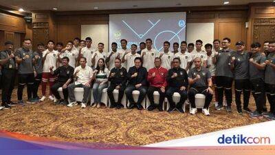 Indra Sjafri - Erick Thohir - PSSI Umumkan 20 Nama Pemain SEA Games 2023 - sport.detik.com -  Tokyo - Indonesia -  Jakarta -  Sananta