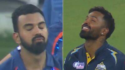 Watch: Contrasting Emotions Of KL Rahul, Hardik Pandya Say It All After LSG's Terrible Last Over vs GT