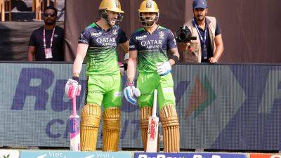 Virat Kohli - Rajasthan Royals - David Willey - Wayne Parnell - IPL 2023: Here's Why RCB Players Are Wearing Green Jersey Against RR - sports.ndtv.com - India - county Green - Jersey -  Bangalore -  Sanju
