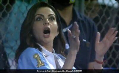Watch: Nita Ambani's Stunned Reaction To Tim David's 114m Six In IPL 2023 Goes Viral