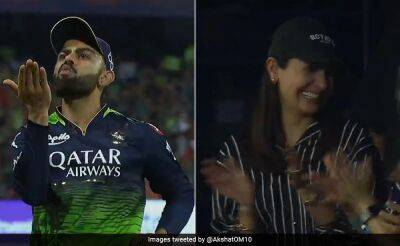 Watch: Virat Kohli Blows Kiss To Anushka Sharma During RCB Match. Her Reaction Is Viral