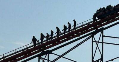 People forced to walk down the Big One as it stops mid-ride AGAIN for second time in weeks