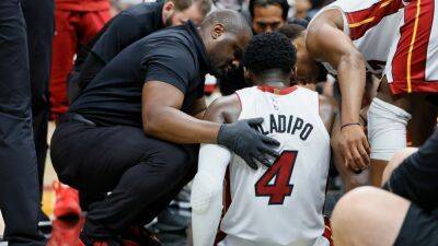 Miami Heat's Victor Oladipo suffers torn patellar tendon