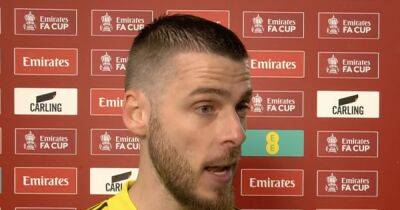 David de Gea gives verdict on Manchester United FA Cup final clash with Man City